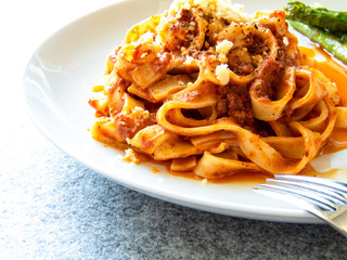 タリアテッレのボロネーゼ