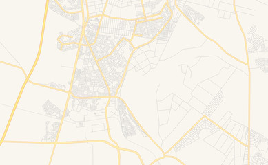 Printable street map of Vereeniging, South Africa