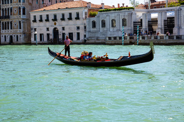 Fototapeta na wymiar Grand Canal in Venice on sunny day