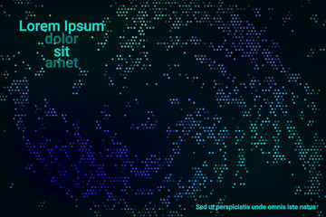 Fototapeta premium Vector neon background.