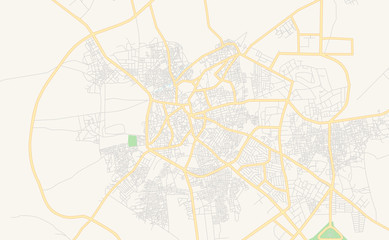 Printable street map of Katsina, Nigeria