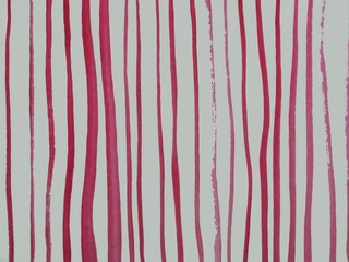 Watercolor deep pink color stripes pattern. Line background. watercolor hand drawn painting - Illustration