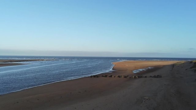 View of Coastline at Newburgh Beach in the early Evening