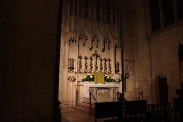 Cathédrale Saint Jean dans la ville de Lyon - Département du Rhône - France - Vue intérieure