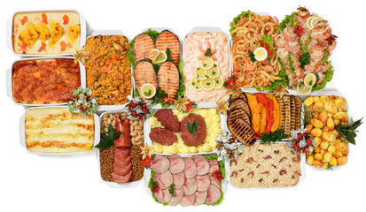 Menù di Natale, ambientazione di gastronomia