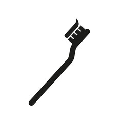 Toothbrush icon vector design template on white background