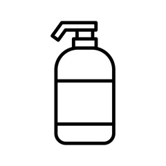 Shampoo bottle icon vector design template flat style isolated on white background