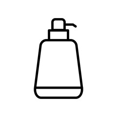 Shampoo bottle icon vector design template flat style isolated on white background