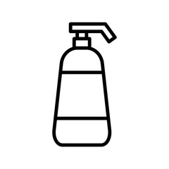 Shampoo bottle icon vector design template flat style isolated on white background
