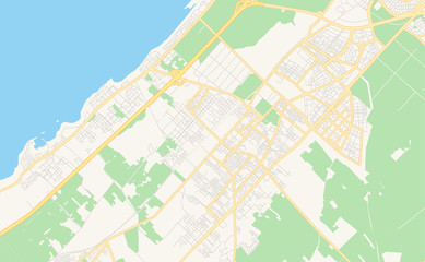 Printable street map of Temara, Morocco