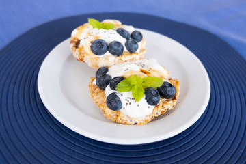 Fresh healthy mini sandwiches