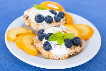 Fresh healthy mini sandwiches