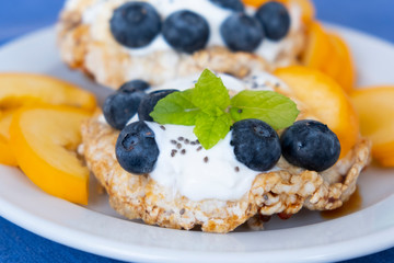 Fresh healthy mini sandwiches