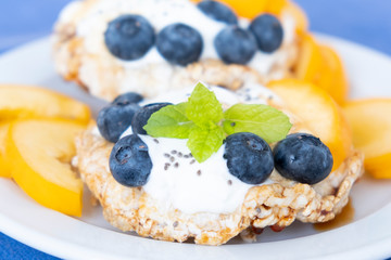 Fresh healthy sweet sandwich