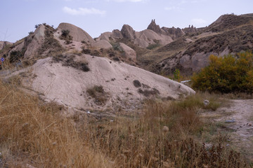 Aerial view of Goreme town in Cappadocia