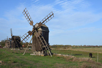 Windmühlen auf Öland in Schweden