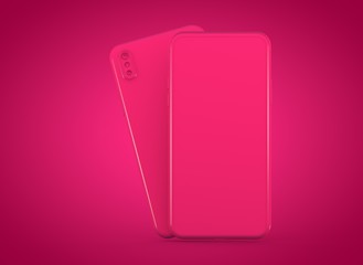 smartphone device digital 3d rendering