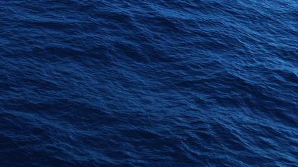 dark blue water of the open ocean waves