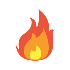 fire flame flat style icon