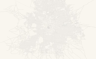 Printable street map of El Daein, Sudan