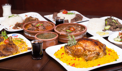 Oriental food and main dish  