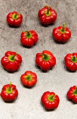 The cute sweet peppers