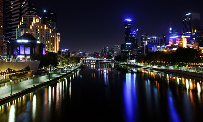 Fototapeta na wymiar Melbourne by Night