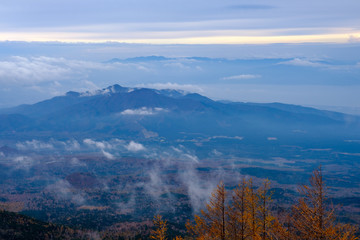 秋　富士山富士宮口五合目からの風景
