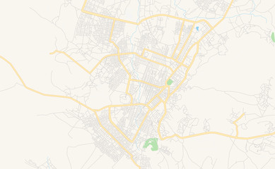 Printable street map of Mek ele, Ethiopia