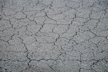 Background of cracked soil of a drained pond