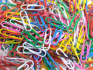 Paper clip with a vibrant set the same disorder