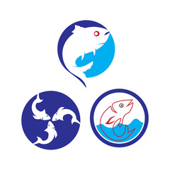 Fish logo template