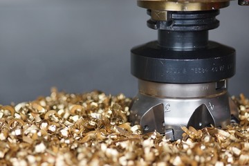 Machine Tool Milling Cutter with Bronze Chips