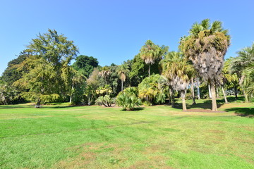 A garden at an American country estate.