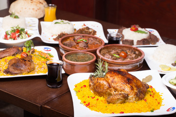 Oriental food and main dish  