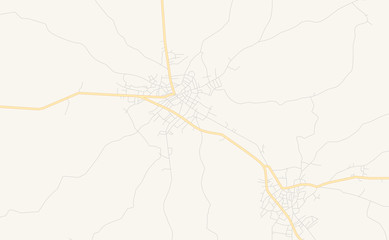 Printable street map of Ise-Ekiti, Nigeria