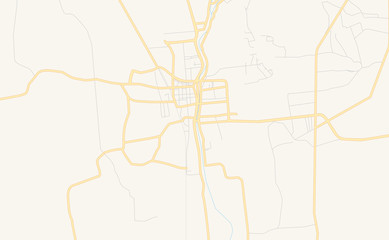 Printable street map of Shibin al Kawm, Egypt