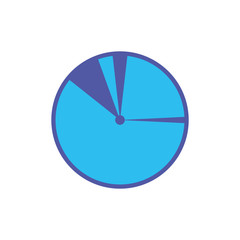 Digital infographic icon flat design