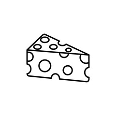 Isolated cheese icon line design