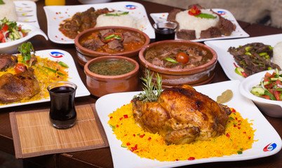 Oriental food and main dish