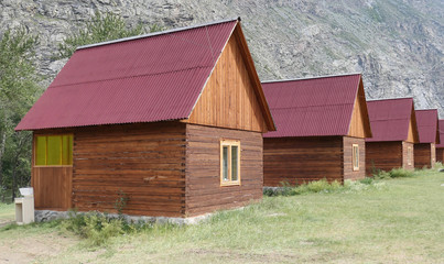 Fototapeta premium Wooden cabins