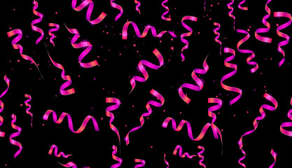 Serpentine and confetti seamless pattern