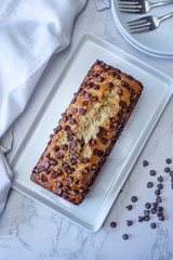 Banana Bread with Chocolate Chips 