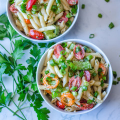 Healthy Vegetable and Pasta Salad 