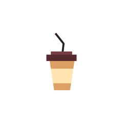 Isolated coffee mug icon flat design