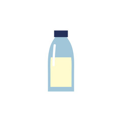 Isolated milk bottle icon flat design