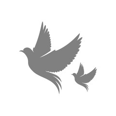 Dove logo design concept vector. Bird logo template. Icon symbol. Illustration