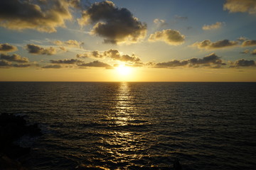 Obraz premium sunset over the sea
