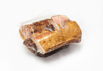 Pork loin vacuum packed