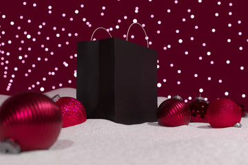 Holiday Shopping, Black Friday, Christmas Concept - Pink